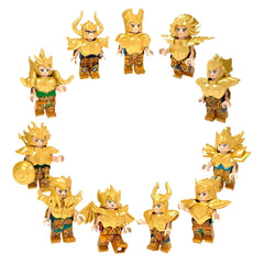 11 Caballeros Del Zodiaco Colección Figuras Armables Armadura Dorada