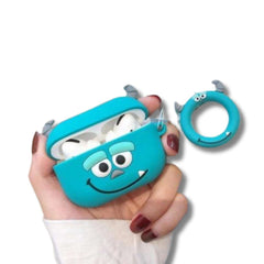 Funda Protectora AirPods Pro James P. Sullivan + Ruedita Exhibido con AirPods