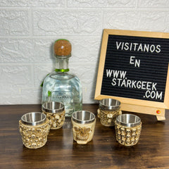 Promoción 6: Mug x 1 + Copa de Vino x 1 + Copas Shots x 2