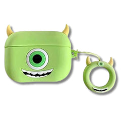 Funda Protectora AirPods Pro Mike Wazowski + Ruedita Color Verde
