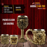 Promoción 6: Mug x 1 + Copa de Vino x 1 + Copas Shots x 2