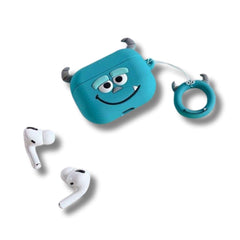 Funda Protectora AirPods Pro James P. Sullivan + Ruedita Color Azul