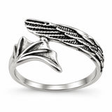 Anillo Alas de Ángel y Demonio Plateado