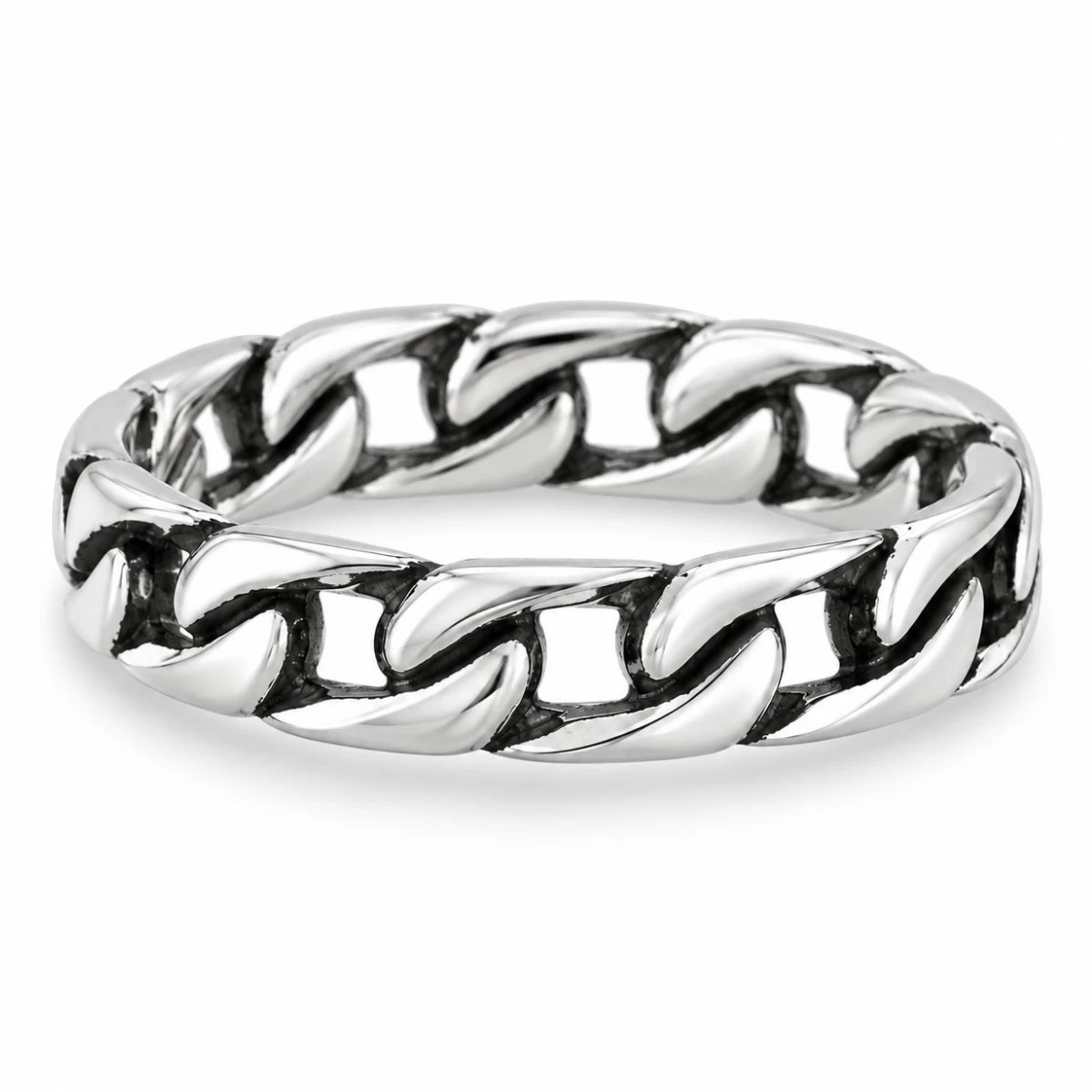 Anillo Cadena Plateado