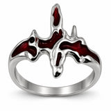 Anillo Lava Derretida Plateado