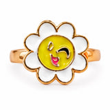 Anillo Margarita Sonriente Guiñando