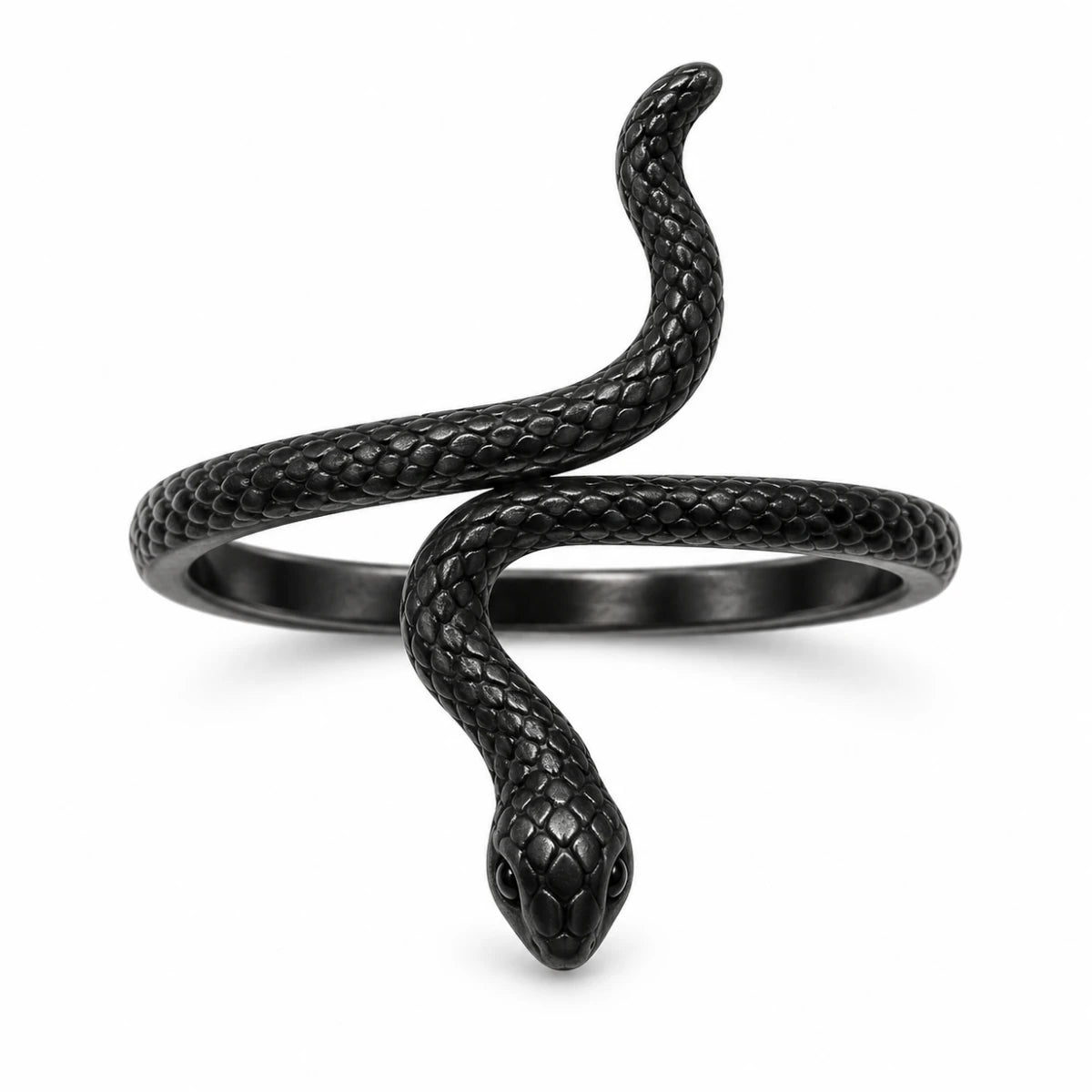 Anillo Serpiente Constrictor Negra
