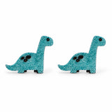 Aretes Dinosaurio Brontosaurio Azul
