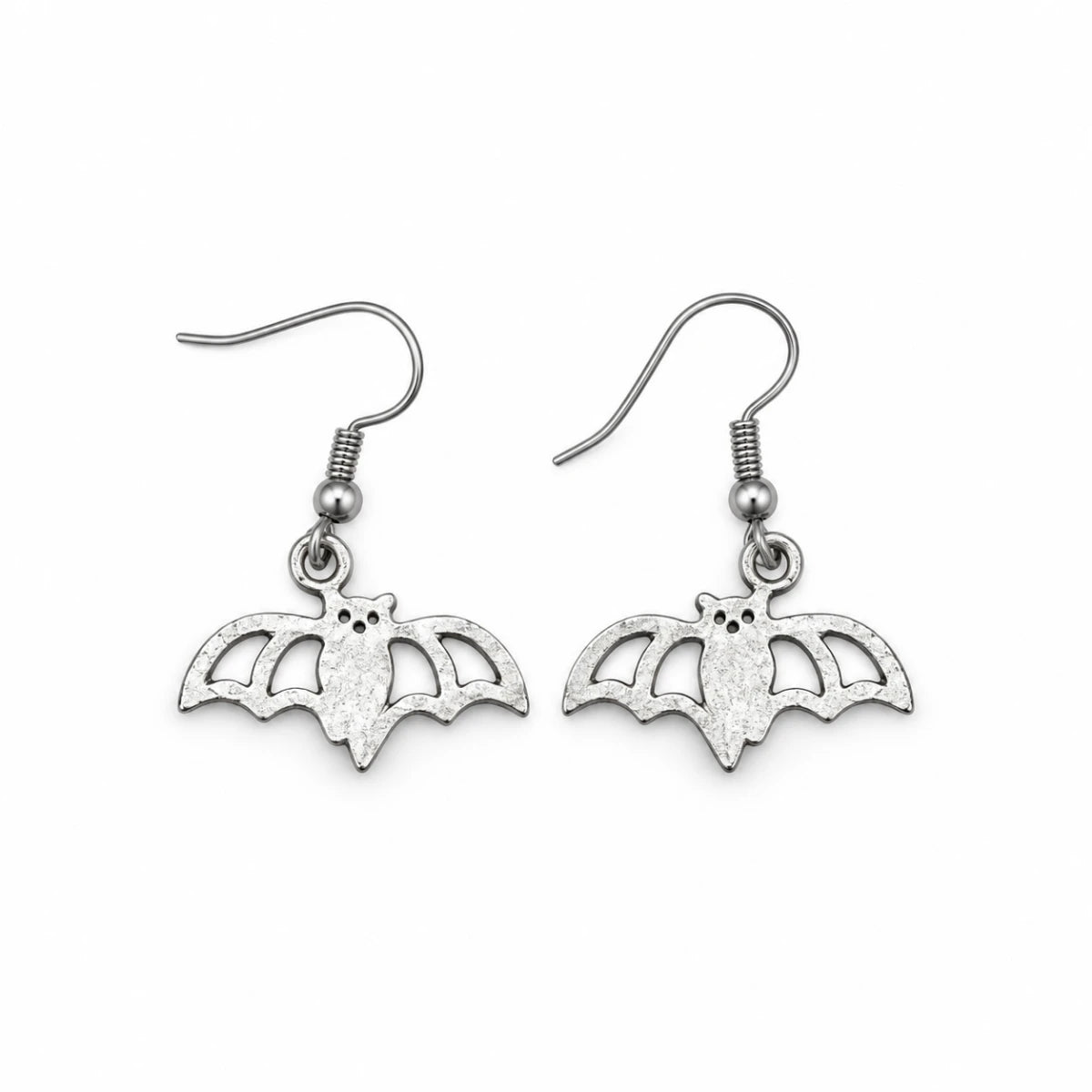 Aretes Metálicos Murciélago