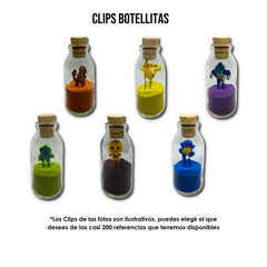 Clips Botellitas para Recordatorios - Decorar o Regalo