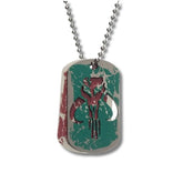 Collar Boba Fett Crest placa verde y roja