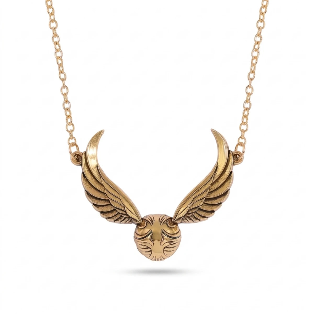 Collar Harry Potter Snitch Dorada Volando