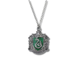 Collar Metálico Escudo Slytherin Relieve Antiguo