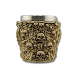 Copa Shot Calavera en cadeneta