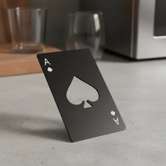 Destapador Carta Póker Negra