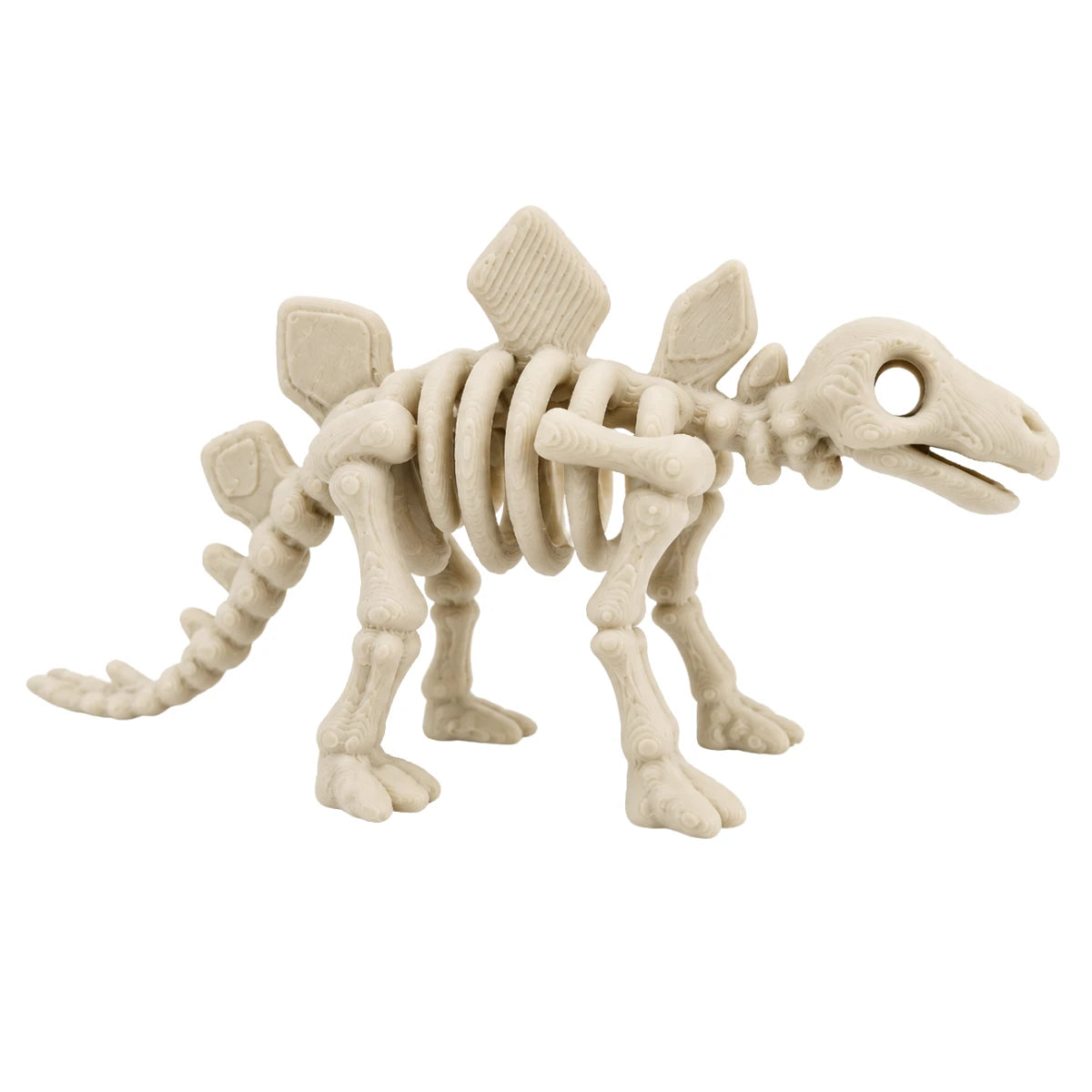 Figura 3D Estegosaurio Esqueleto Fósil 9.5 cm