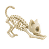 Figura 3D Gato Esqueleto Fósil Estirándose 8.4 cm