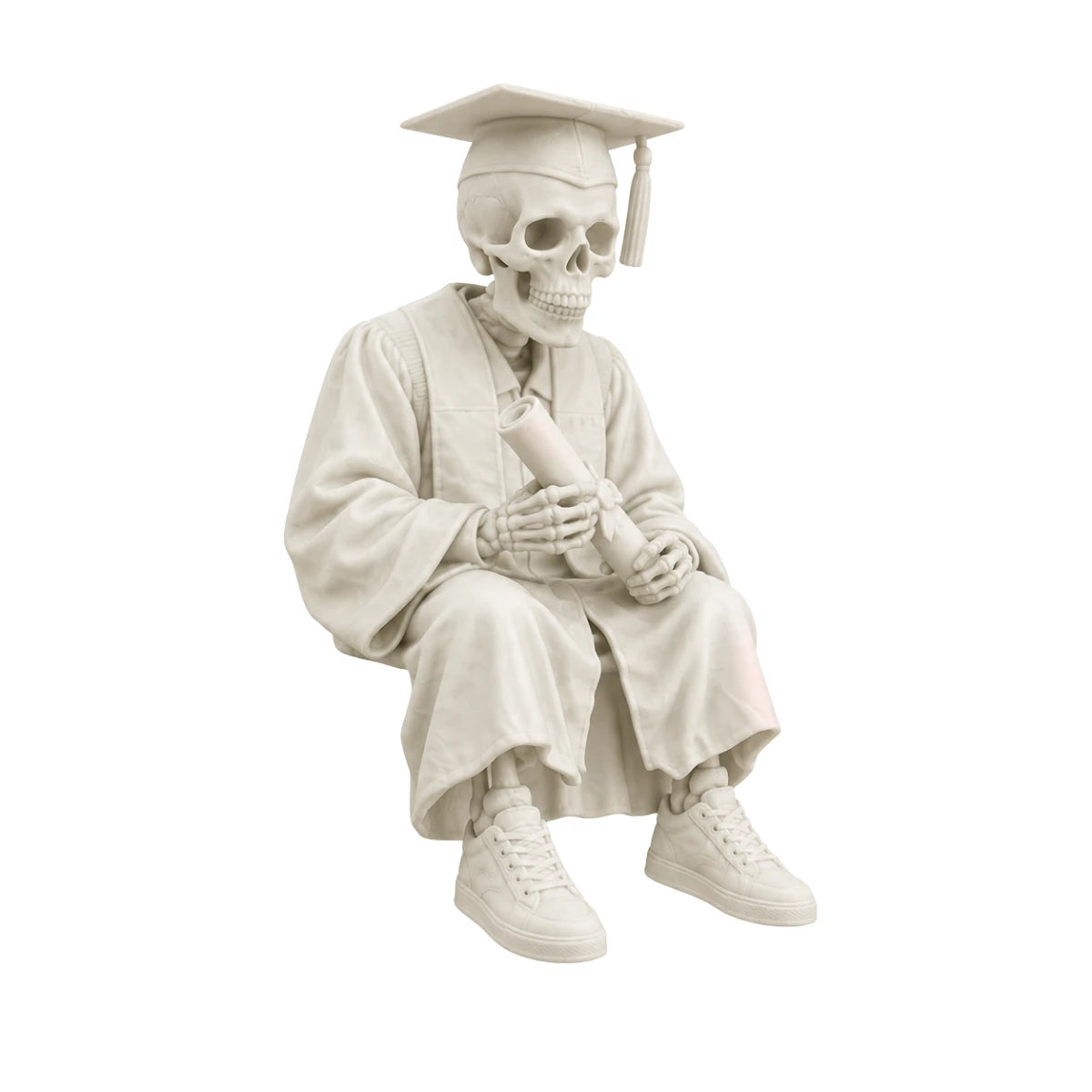 Figura 3D Graduado Esqueleto Fósil con Diploma 10.6 cm