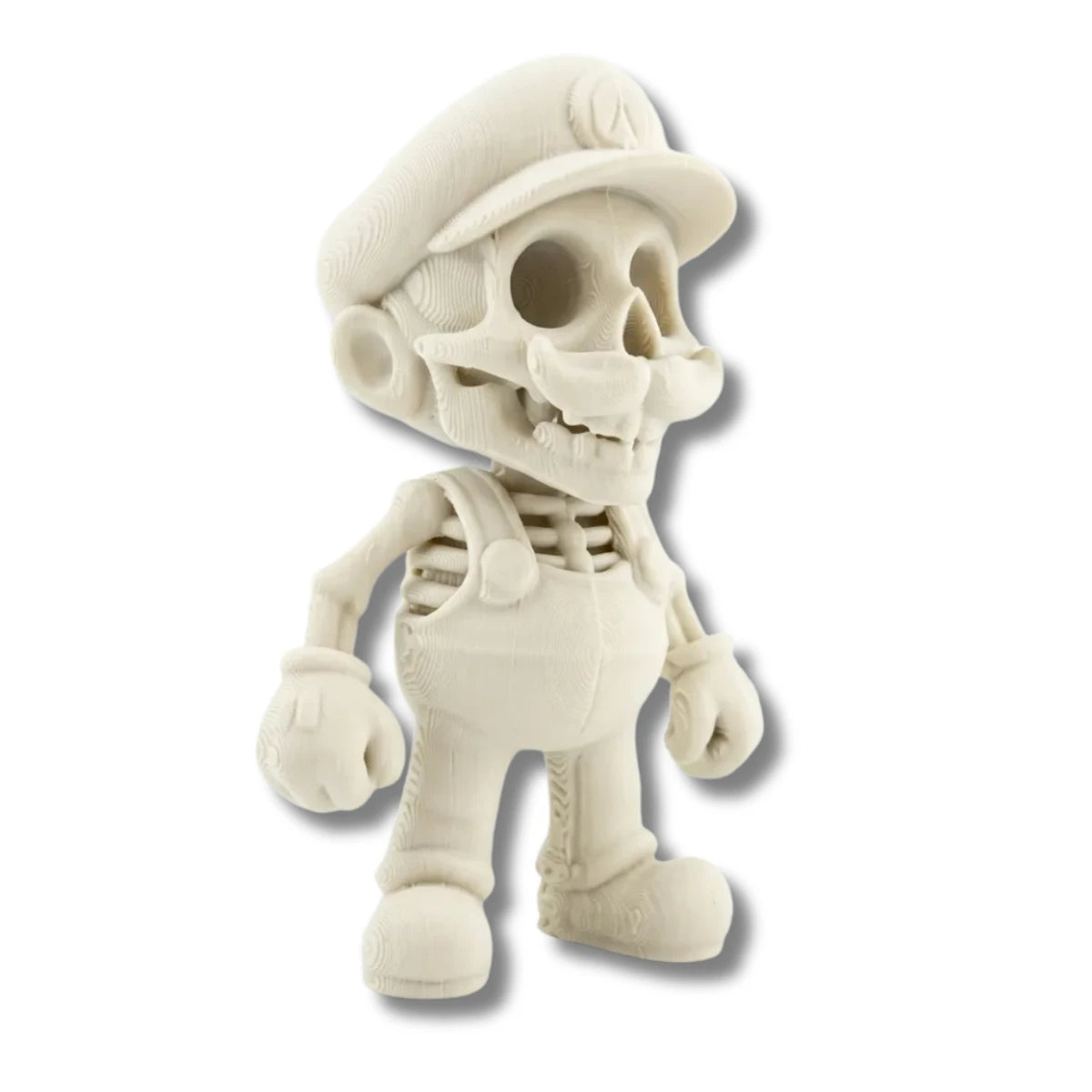 Figura 3D Mario Esqueleto Fósil 9.6 cm