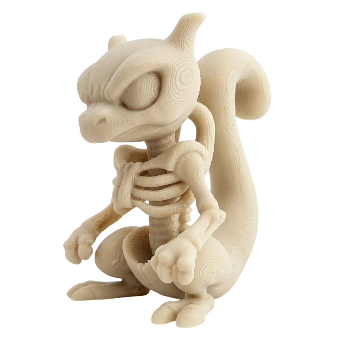 Figura 3D Mewtwo Esqueleto Fósil 7.2 cm