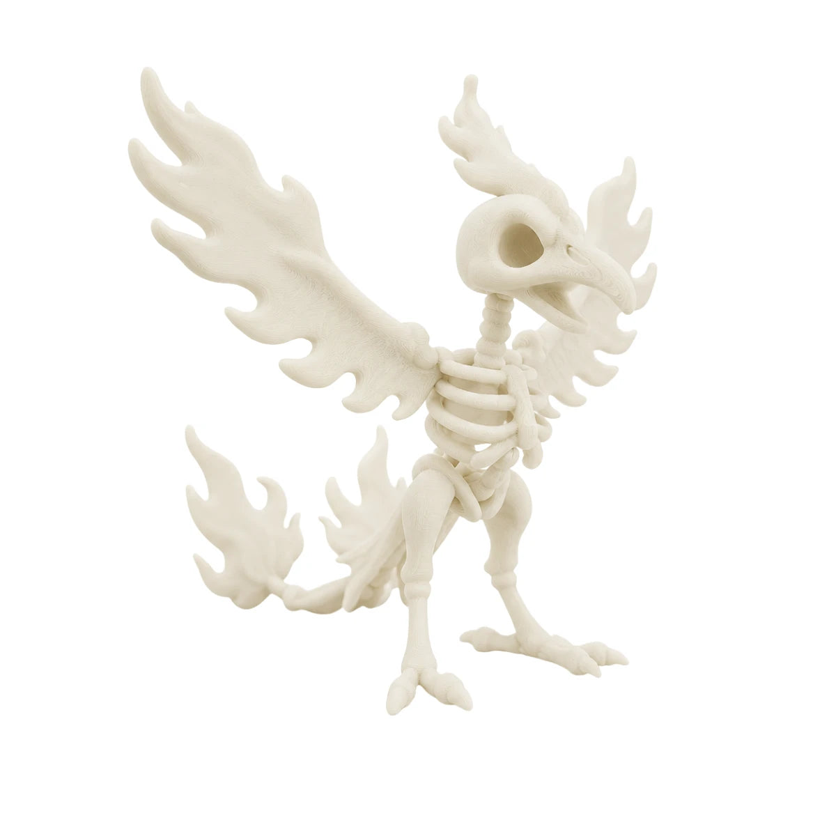 Figura 3D Moltres Esqueleto Fósil 11.8 cm