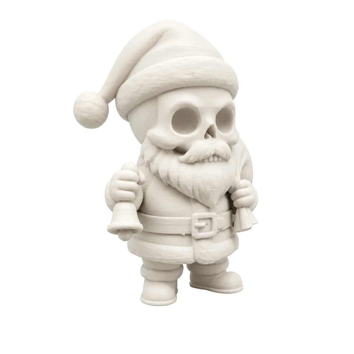 Figura 3D Papá Noel Esqueleto Fósil 8 cm