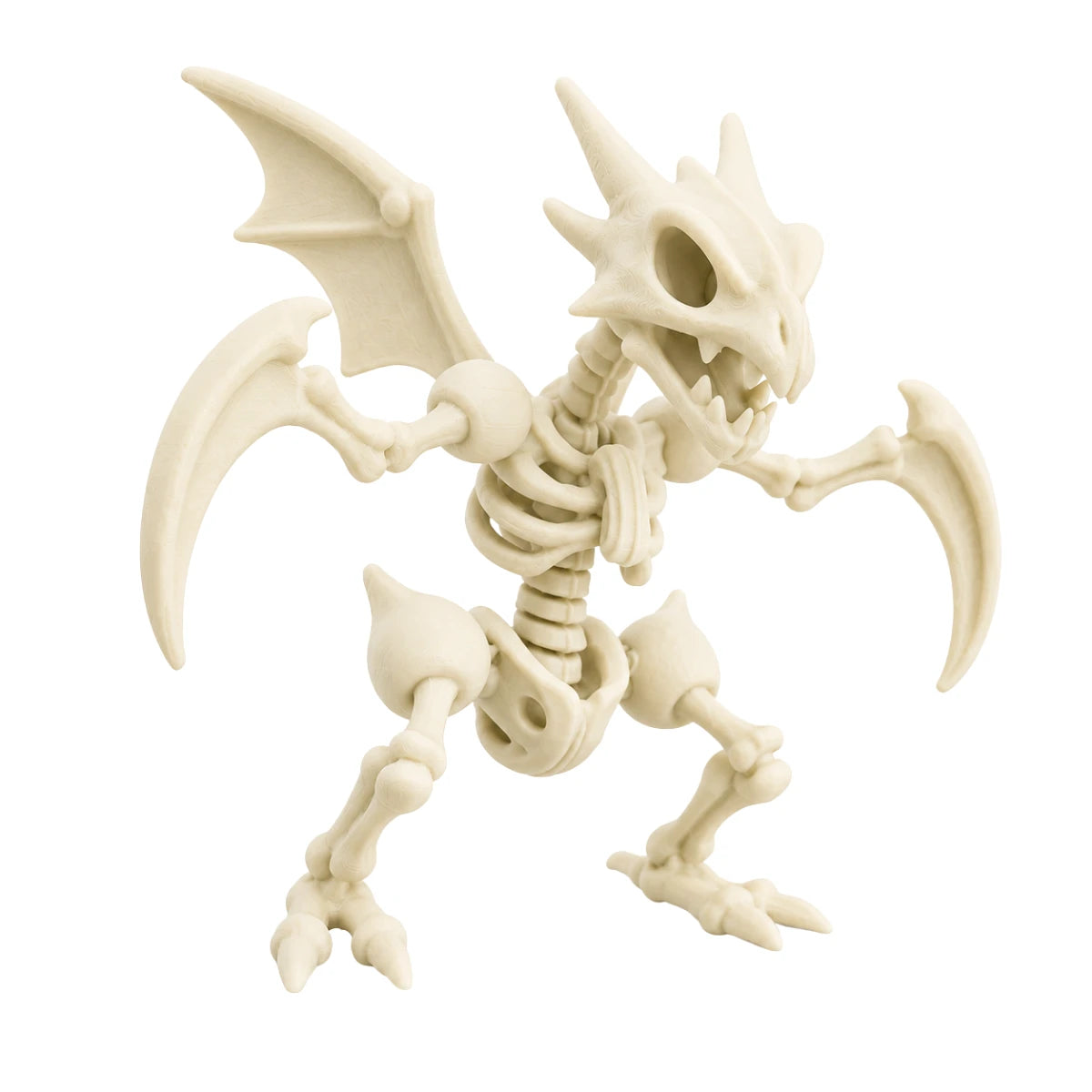 Figura 3D Scyther Esqueleto Fósil 13.9 cm