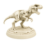 Figura 3D T-Rex Esqueleto Zombi con Base 12 cm