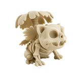 Figura 3D Venusaur Esqueleto Fósil 8 cm