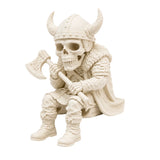 Figura 3D Vikingo Esqueleto Fósil con Hacha 9.9 cm