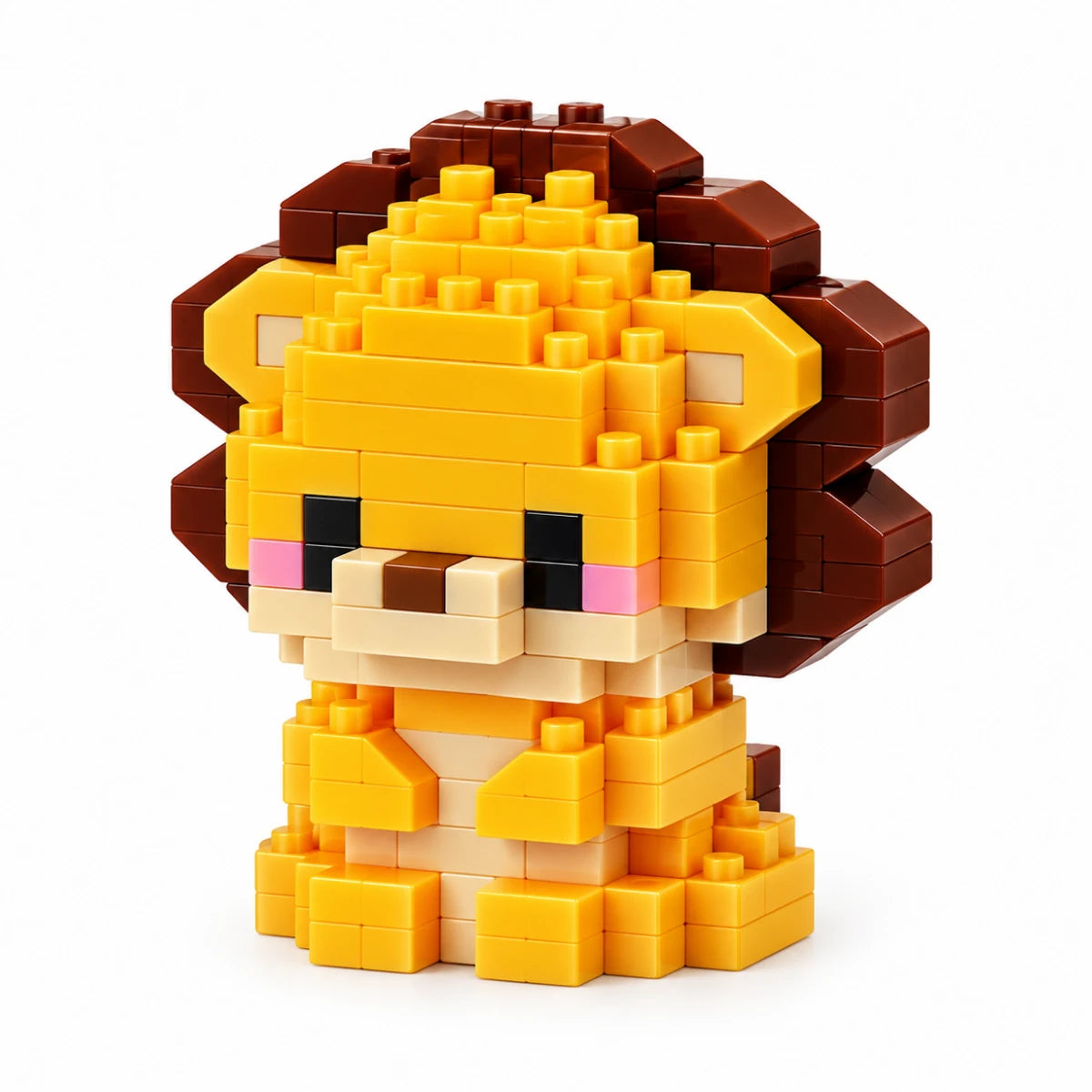 Figura Armable Mini Bloques León