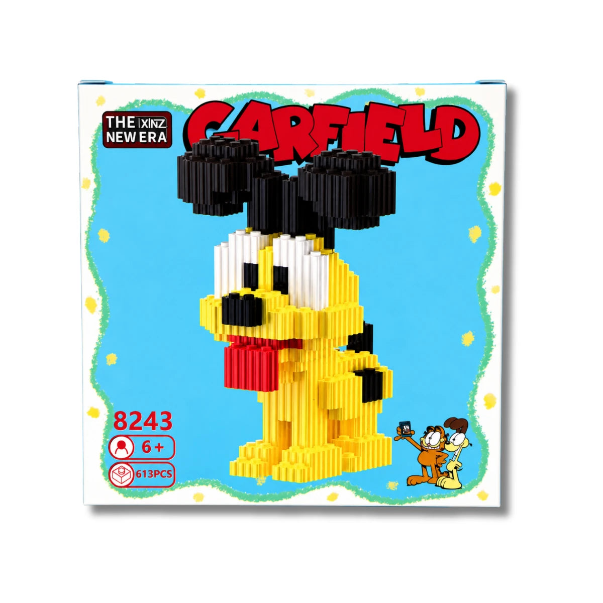 Figura Armable Mini Bloques Odie Garfield