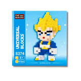 Figura Armable Mini Bloques Vegeta Super Saiyajin Dragon Ball