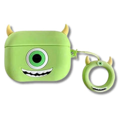 Funda Protectora AirPods Pro Mike Wazowski + Ruedita Color Verde