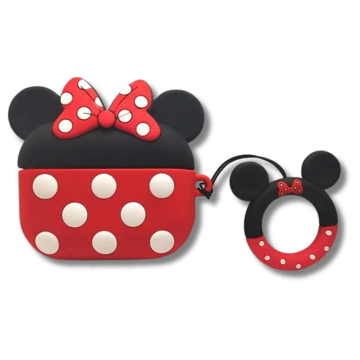 Funda Protectora AirPods Pro Minnie Mouse + Ruedita Parte de atrás
