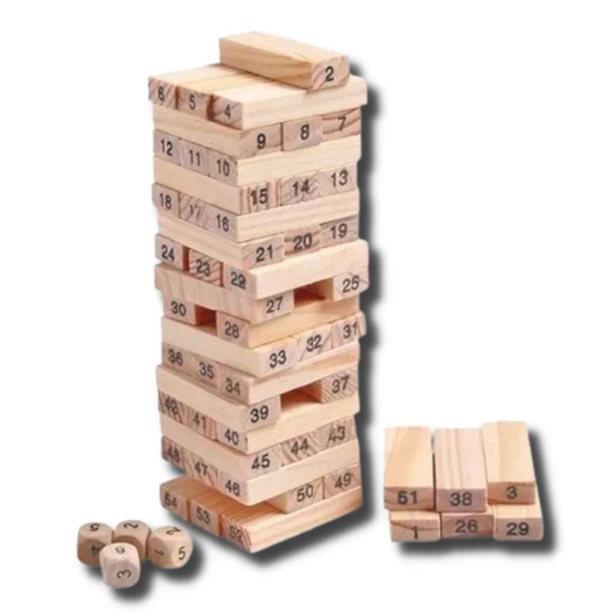 Jenga Juego de Mesa Familiar Con dados