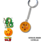 Llavero Esfera del Dragon 5 Estrellas de Dragon Ball
