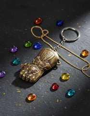 Llavero Metálico 3D Guantelete Thanos