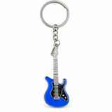 Llavero Metálico Guitarra Eléctrica Azul