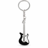 Llavero Metálico Guitarra Eléctrica Negra