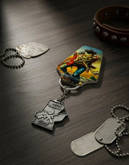 Llavero Metálico Iron Maiden Plateado