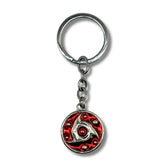 Llavero Metálico Mangekyo Sharingan Itachi Uchiha Plateado