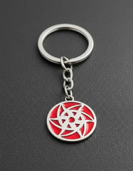 Llavero Metálico Mangekyo Sharingan de Sasuke Uchiha