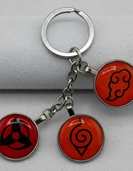 Llavero Metálico Naruto 3 Dijes Sharingan #3