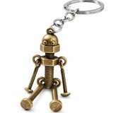 Llavero Metálico Robot de Tornillos Bronce