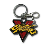 Llavero Metálico Color rojo y amarillo de Street Fighter V