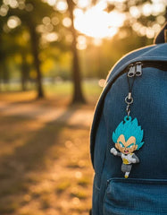 Llavero PVC Cordón Lariat Vegeta Blue