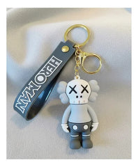 Llavero o Colgante Mochila Cute KAWS Gris