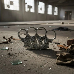 Manopla Calavera Plateada