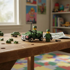 Mini Jeep Serie Ejército Tipo Lego